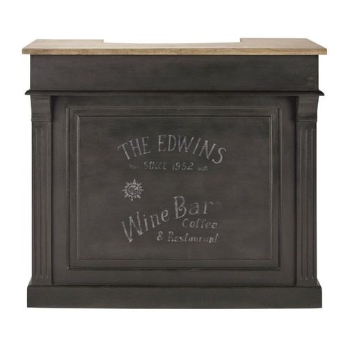 Meuble De Bar 4 Tiroirs Gris Charbon