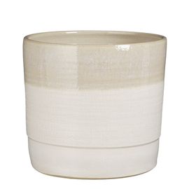 Cache-Pot En Terre Cuite Creme D26