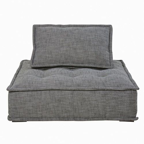 Chauffeuse Pour Canapé Modulable Gris Charbon