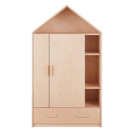 Armoire Cabane 2 Portes, 4 Niches Et 1 Tiroir