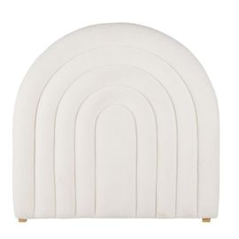 Tête De Lit 90 En Tissu À Bouclettes Écrues