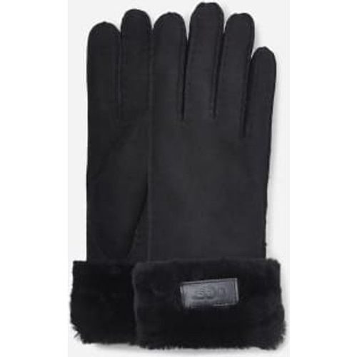 Gant Turn Cuff Pour Femme | Ue In Black, Taille L, Shearling