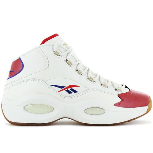Reebok Question Mid Basketball Baskets Sneakers Chaussures Cuir Blanc Gz7099