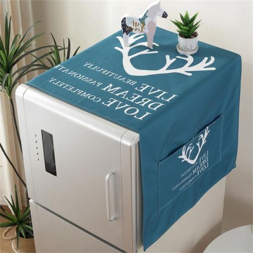 Juste de Protection Anti-Poussière pour Machine à Laver,Réfrigérateur,Four,Micro-ondes,Livres pour la Maison,Mode Europe du Nord - Type D #U