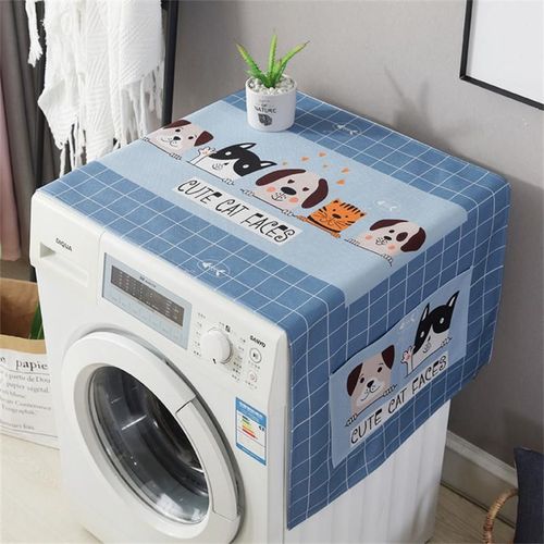 Juste de Protection Anti-Poussière pour Machine à Laver,Réfrigérateur,Four,Micro-ondes,Livres pour la Maison,Mode Europe du Nord - Type J #O