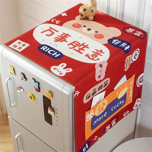 Juste de Protection Anti-Poussière pour Machine à Laver,Réfrigérateur,Four,Micro-ondes,Livres pour la Maison,Mode Europe du Nord - Type N #F