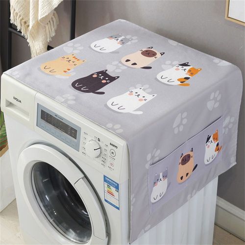 Juste de Protection Anti-Poussière pour Machine à Laver,Réfrigérateur,Four,Micro-ondes,Livres pour la Maison,Mode Europe du Nord - Type I #K