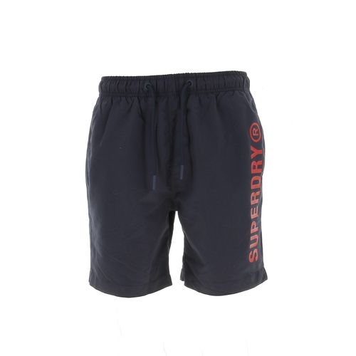 Short De Bain Superdry Code Core Sport 17 Inch Swim Nv Bleu Marine