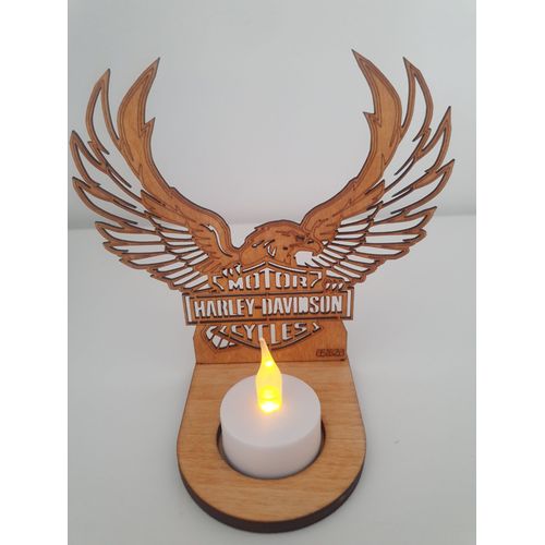 Bougeoir sympa Harley Davidson ombre chinoise