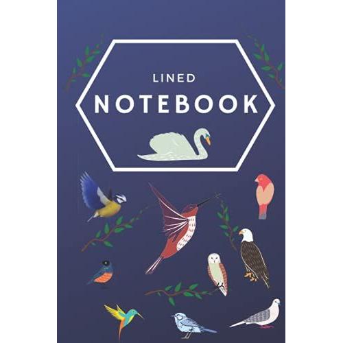 Lined Notebook: With Birds