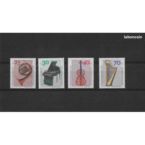 Timbres Allemagne Fédérale - Instruments De Musique