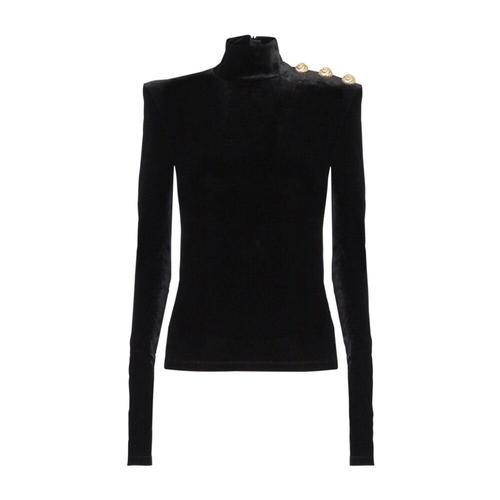 Balmain - Tops > Long Sleeve Tops - Black