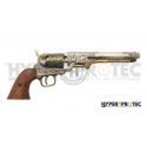 Colt 1851 Navy De Collection Denix - Finition Or Et Argent
