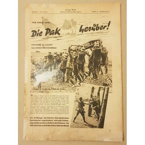 Journal, Berlin Juni 1941, Junge Welt, En Allemand, Guerre