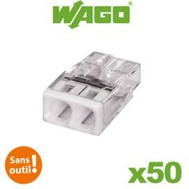 WAGO S2273 10 mini bornes de connexion rapide 8 entrées pour fils rigides -  2273-208