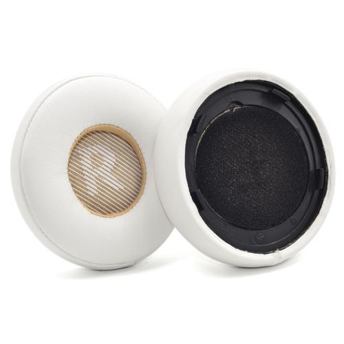 Coussinets d'oreille pour JBL Everest Elite 300(V300NXT) Casques,Coussinets de rechange en Cuir protéiné et Mousse mémoire(Blanc)