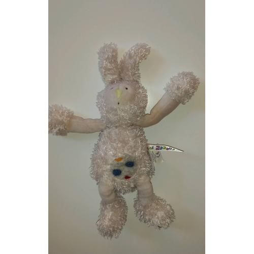 Doudou Peluche Lapin Les Zazous Blanc Moulin Roty