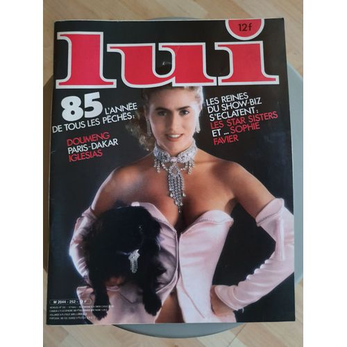 Lui 252 Janvier 1985 Cover Sophie Favier Entierement Nue Interview Baptiste Doumeng