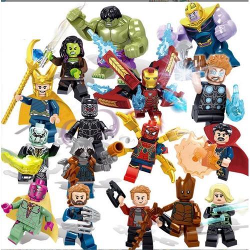 6Pcs / set Avenger Mini Figurines Batman Iron Man Thor Action Jouets  Super-héros Modèle Jouets pour Garçons - Cdiscount Jeux - Jouets