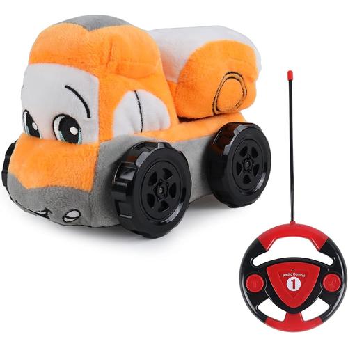 Camion Peluche - Mon Premier Véhicule - 051042 - Voiture Télécommandée - Orange - Lavable En Machine - 1/24 - Piles Non Incluses - Tissu Et Plastique - À Partir De 18 Mois