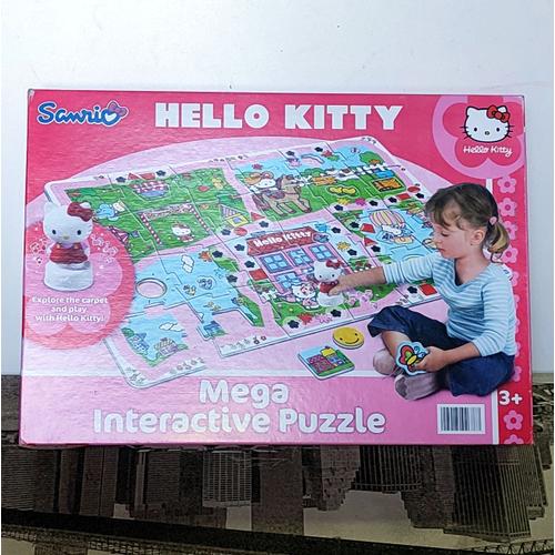 Sanrio Hello Kitty Mega Interactive Puzzle Géant 24 Grosses Pièces Et Figurine Parlante