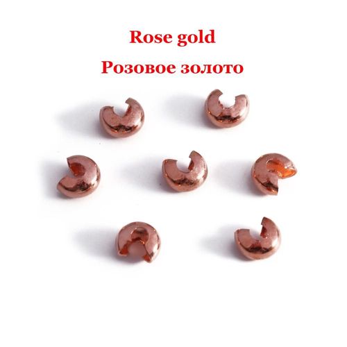 Perles À Sertir Ouvertes,Couvre-Extrémités À Sertir,Bouchon,Perles D'espacement Pour Bricolage,Fabrication De Bijoux,Fournitures,100 Pièces