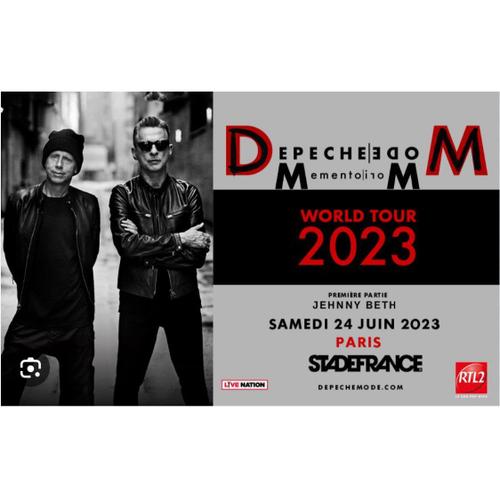1 Place Concert Depeche Mode Stade De France 24/06/2023 Mementi Mori Tour ?