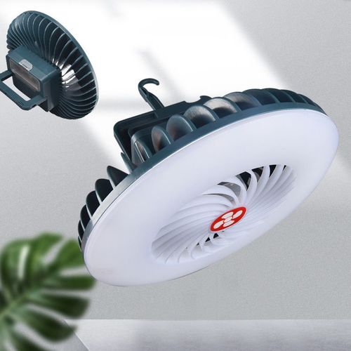 2pcs - Lampe De Camping Étanche Aste À Ventilateur Led, Lanterne Extérieure, Multifonction, Marché Nocturne, Portable