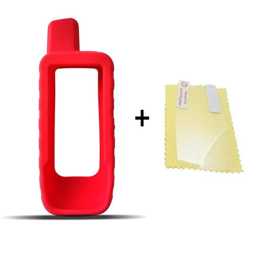 Étui De Qualité Et Protecteur D'écran Pour Gps Garmin Gpsmap 66i,Housse En Silicone Pour Navigateur D'ordinateur - Type Red