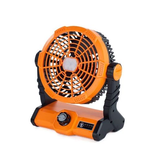 Jaune - Lanterne Portable Rechargeable Par Usb, Ventilateur De Camping À Vitesse Réglable, Avec Lumières Led, Pour Tente, Alimenté Par Batterie, 7800mah