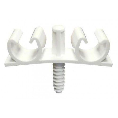 Fix Ring plomberie double 16-20 mm blanc par 50 ING FIXATIONS