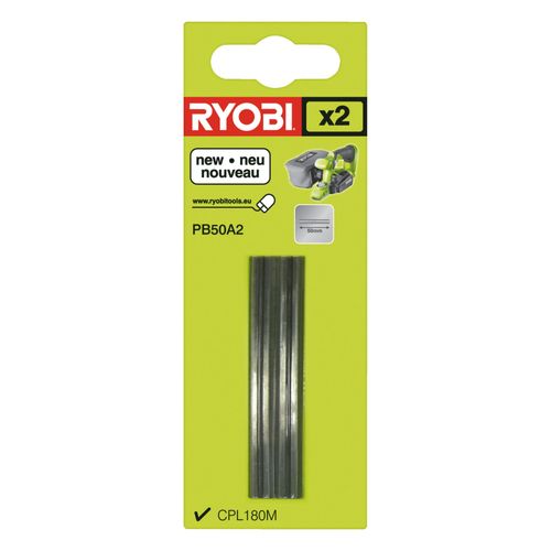 Jeu de 2 fers jetables (carbure) largeur 50 mm pour rabot One+ - PB50A2