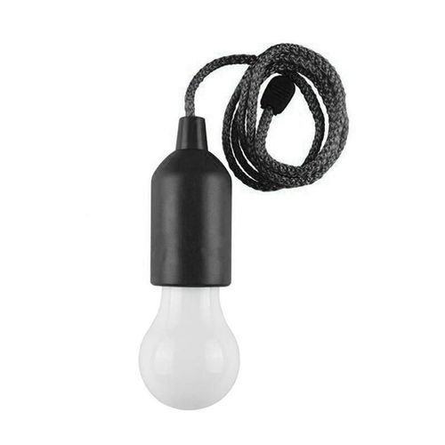 Noir - Led Aaa À Piles Camping Lanterne Éclairage Extérieur Ampoule Chaîne De Traction Portable Lampe De Poche Led Lumière De Jardin