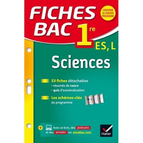 Fiches Bac 1re Es, L, Sciences