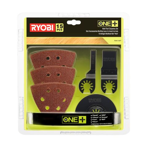 Kit d'accessoires multitool pour le travail du bois (15 pièces) - RAK15MT