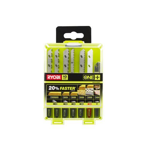 Coffret 10 lames spéciales scie sauteuse sans fil ONE+ bois - métal - plastique - granit - carrelage - RAK10JSBMP