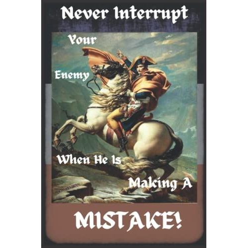 Napoleon Journal: Bonaparte Notebook With Inspiring Quote Cover