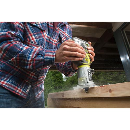 Ryobi - Affleureuse à bois 18V ONE+ sans batterie ni chargeur R18TR-0