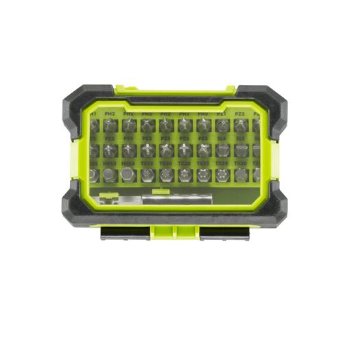 Coffret antichocs RYOBI 31 accessoires de vissage mixtes RAK31MSD