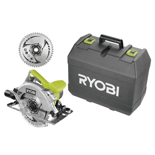 Scie circulaire RYOBI 1600W 66mm - 1 lame 48 dents - 1 lame 24 dents - RCS1600-K2B