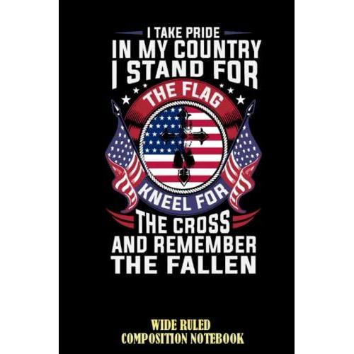 Patriotic American Christian Military Veteran Wide Ruled Composition Notebook: Veterans Day Notebook | Veterans Day Journal | Thank You For Your Service | Patriotic Notebook | Special Black Cover