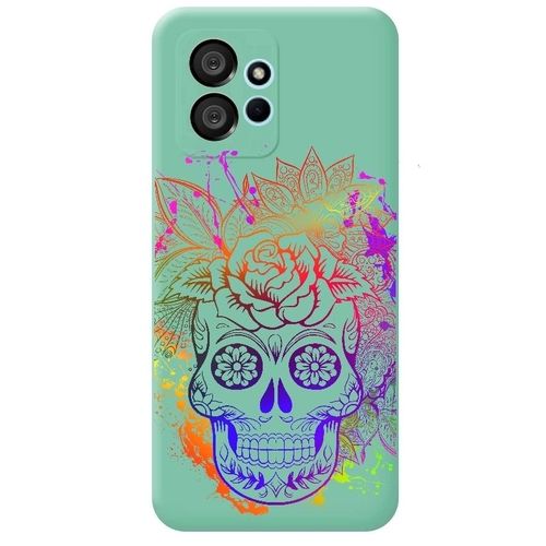 Coque Turquoise Redmi Note 12 4g Mort Mexicaine Calavera Multicolore