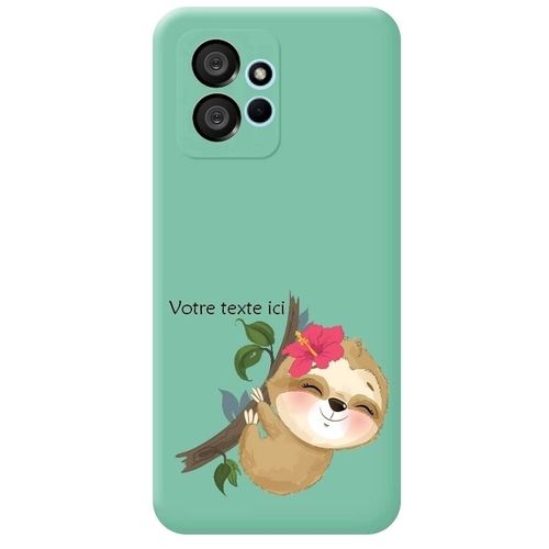 Coque Turquoise Redmi Note 12 4g Paresseux Kawaii