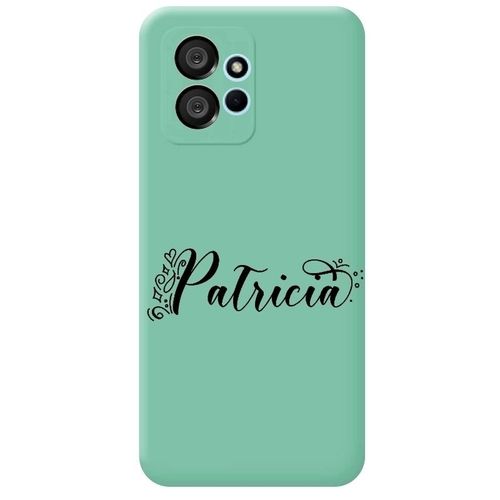 Coque Turquoise Redmi Note 12 4g Avec Votre Prenom 7 Fleur Et Coeur