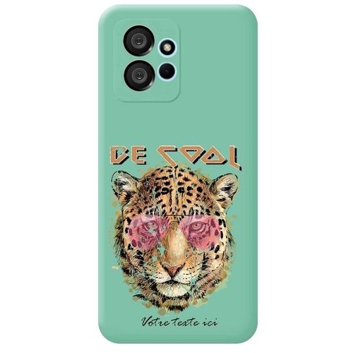 Coque Turquoise Redmi Note 12 4g Tigre Lunettes Personnalisee