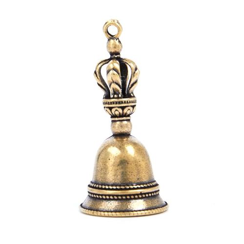Cloche À Vent En Laiton Moulé Sous Pression,Cloche Tibétaine En Bronze,Cloche Antique En Métal,Feng Shui,Trendy E Fortune Jingle Bell #A