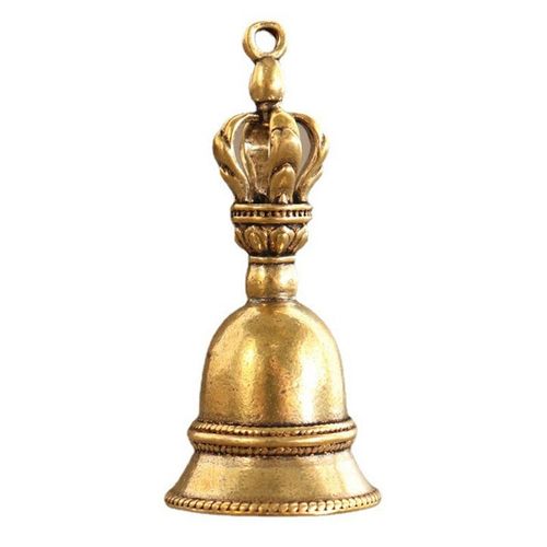 Cloche À Vent En Laiton Moulé Sous Pression,Cloche Tibétaine En Bronze,Cloche Antique En Métal,Feng Shui,Trendy E Fortune Jingle Bell #B