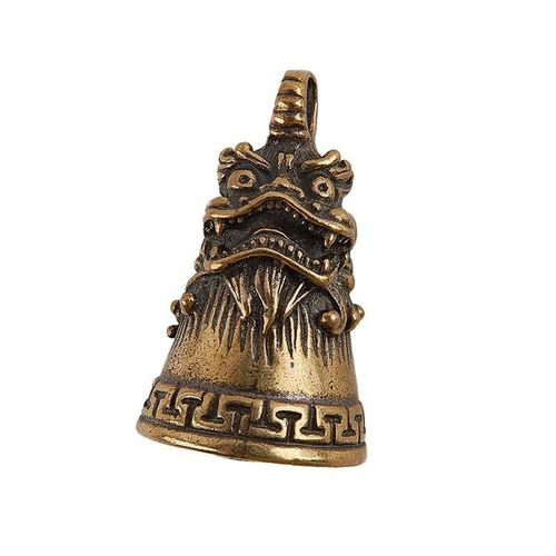 Cloche À Vent En Laiton Moulé Sous Pression,Cloche Tibétaine En Bronze,Cloche Antique En Métal,Feng Shui,Trendy E Fortune Jingle Bell #D