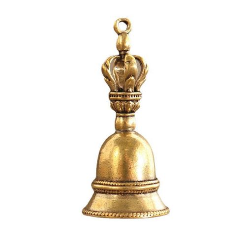 Cloche À Vent En Laiton Moulé Sous Pression,Cloche Tibétaine En Bronze,Cloche Antique En Métal,Feng Shui,Trendy E Fortune Jingle Bell #C