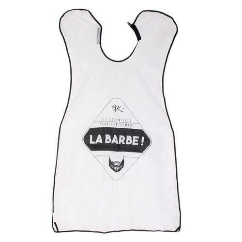 Tablier à Barbe & Moustache "Homme" 110cm Blanc